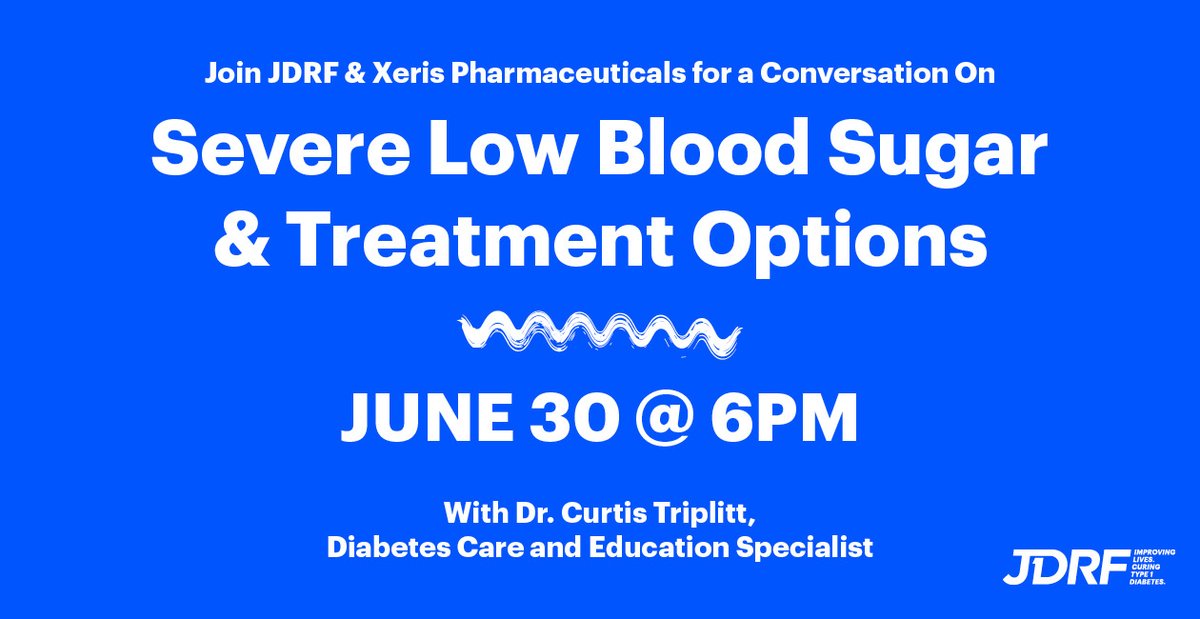 JDRFCentralOH's tweet photo. Join us for a conversation about glucagon treatment options, including efficacy, usability, safety. 

The speaker is presenting on behalf of @XerisPharma. More info and register here: https://t.co/6xGJEiWBnU https://t.co/wnmjekejtL