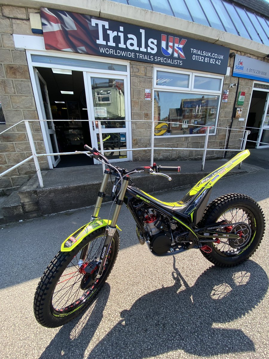 Truly a thing of beauty. The 2021 Fajardo Factory Replica Sherco.  Not sure if it will make it to a customer....   <a href="/ShercoSpain/">Sherco</a> <a href="/MRS_LTD/">MalcolmRathmellSport</a> #jeronifajardo #sherco