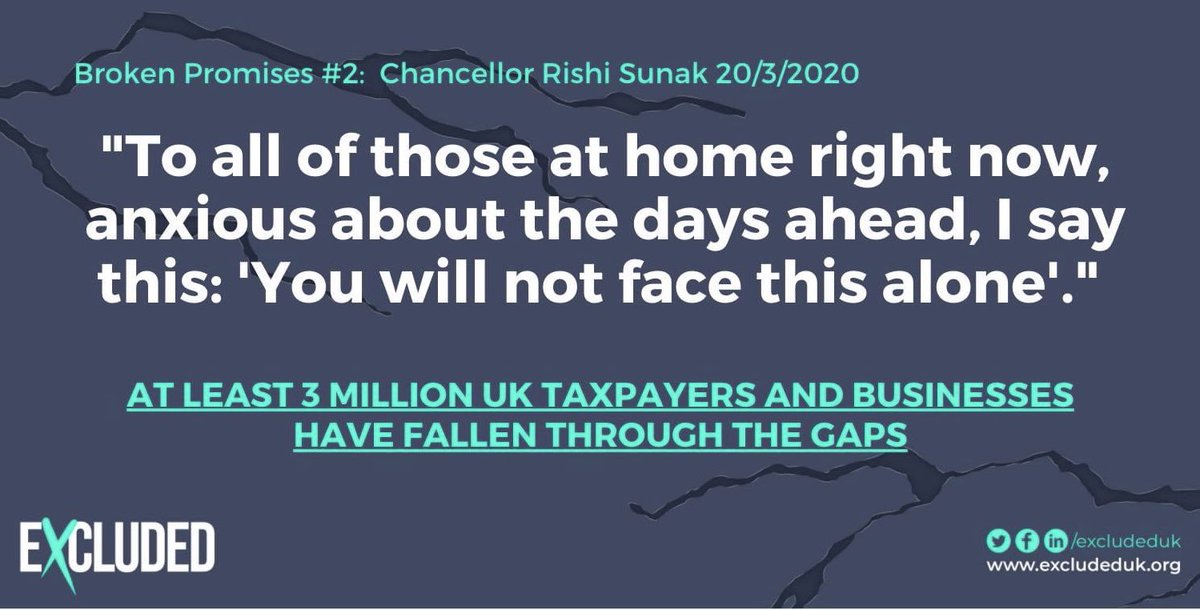ladyzoeofpenge's tweet photo. @RishiSunak Is this a joke? What about the 3 million you have #ExcludedUK from any help and are sinking fast. I seem to remember similar reassuring promises 3 months ago @ExcludedUK @Keir_Starmer @AnnelieseDodds https://t.co/4EHLYpAEKt