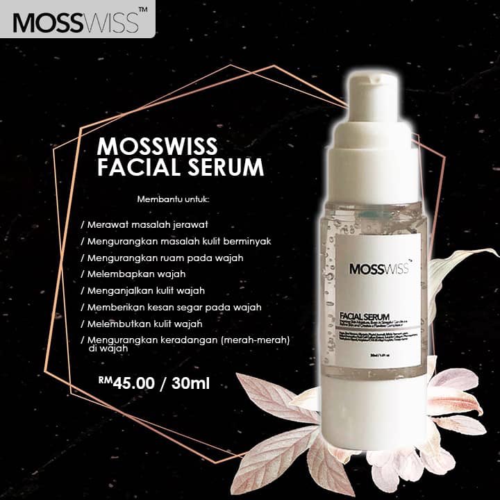 What is Mosswiss skincare ? Mosswiss skincare is a product which are made by moss / lumut. It is extracted from Physcomitrella Patens Motens using biotechnology. So basically skincare ni based on ; Moss - LumutSwiss - using Switzerland technology