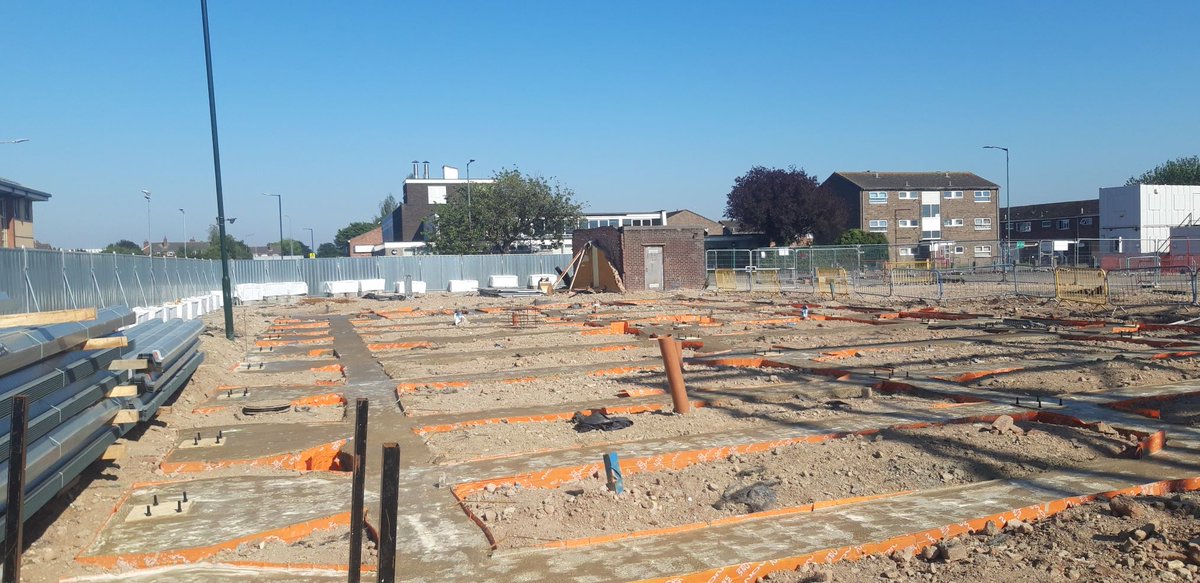 YMCAHumber's tweet photo. What a difference a week makes...! Today #RGCarter have been pouring more concrete whilst the steel frame is taking shape and progressing well!
#positiveproject #movingforward #makingadifference https://t.co/TbXZQ9RIJ9