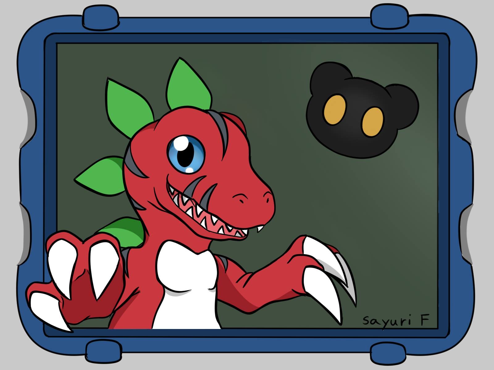 クリスマスローズ デジタルモンスター複製原画 渡辺けんじ氏描き下ろし