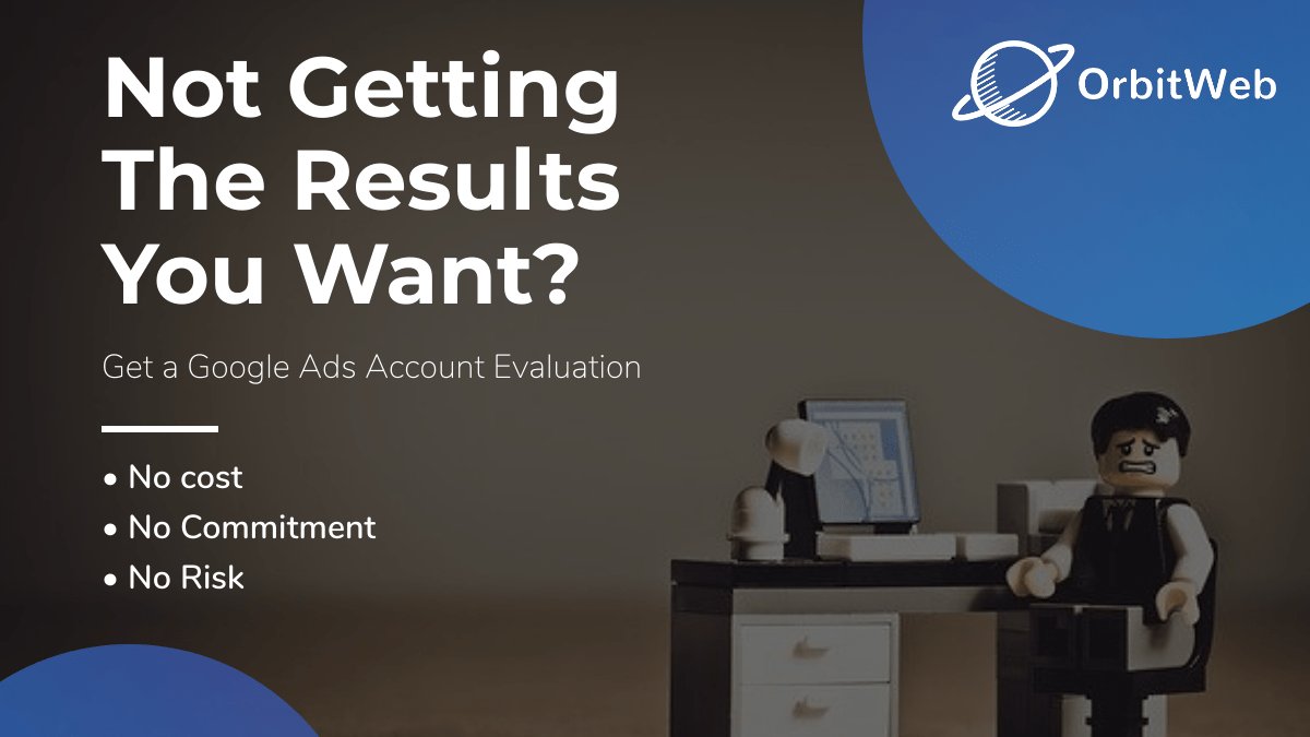 OrbitWeb_Inc's tweet image. Google Ads conversions keeping you awake at night? 😫 You’re not alone! 🤓

Would you like to know what you can do better?
Contact us for a free Google Ads review and we can help you maximize your return.

👉 orbitweb.ca/ppc-management/