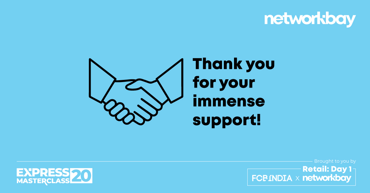 FcbUlka's tweet photo. #FCBIndiaWebinar

We are grateful to all the attendees for making this Express MasterClass a resounding success. We hope you will join us again in our next Masterclass. Stay tuned for upcoming webinars.

#NetworkBay #FCBglobal #fcbulka #retail #retailbusiness
@Network_bay https://t.co/a3M1tvh8ug