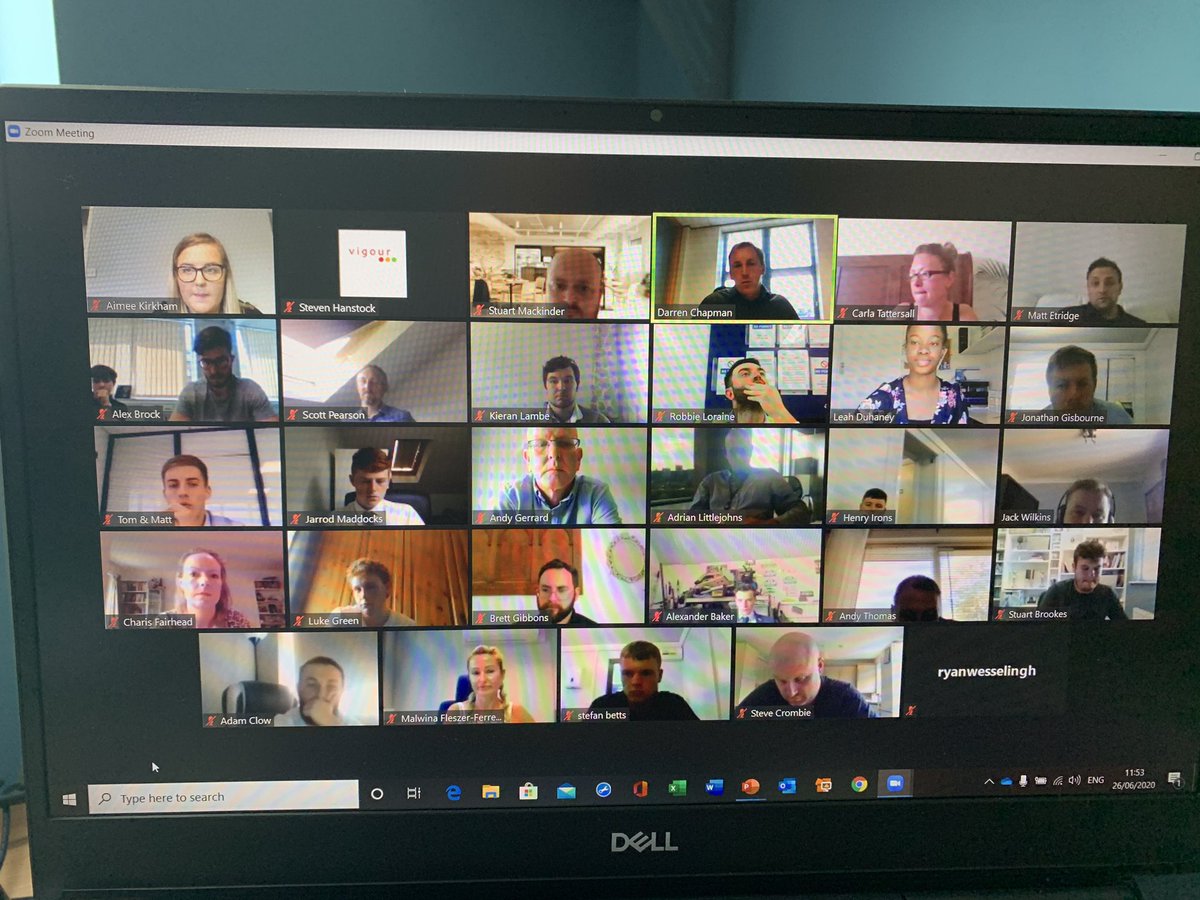 VigourTraining's tweet photo. @bandkbuild Bowmer and Kirkland Company Awareness Day online.  Presentations from Directors &amp; team activity using breakout groups. #Zoom #staffengagenent #newnormal #nocommute https://t.co/Qt8ltzLN0R