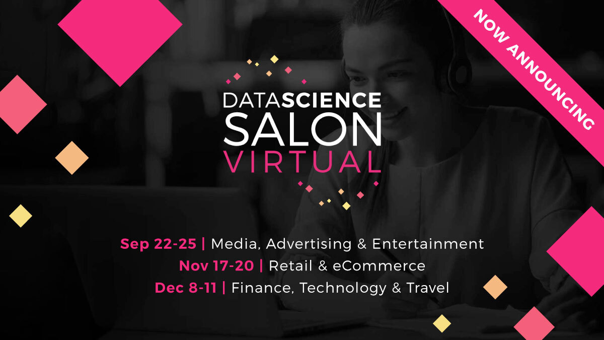AILovesData's tweet photo. Our 2020 #VirtualConference schedule is full! Check it out:
#DSSElevate | Women, Data, Tech (7/30)
DSSe | Women, Data, Tech (8/27)
DSSe | Media, Advertising, Entertainment (Sept 22-25)
DSS | Retail & Ecommerce (Nov 17-20)
DSS | Travel, Finance, Technology (Dec 8-11) https://t.co/uwXt6L7M6V