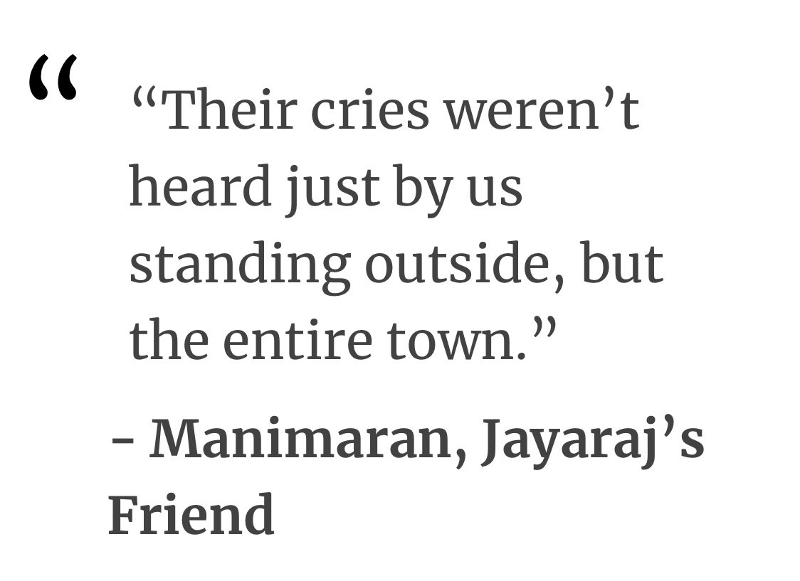 vrinda_trehan's tweet photo. TW: 
This corrupt system needs to be changed. This is inhumane. 
#JusticeforJayarajAndBennicks https://t.co/21TDQUgar9