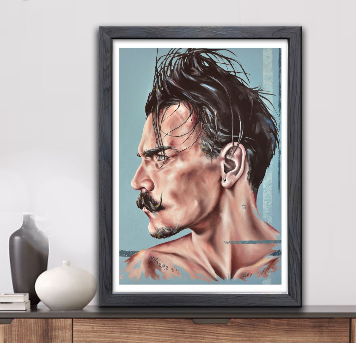 The Man Follows. Limited Edition Print; Poster; Mullo Art, Fro by MulloArt etsy.me/2BCuPHz via <a href="/Etsy/">Etsy</a> 
#Print #contemporaryart #arte #oilpainting   #buyart #LimitedEdition #portrait #portraiture #originalart  #independentartist #artcollectors #Wallart #homedecor #Art