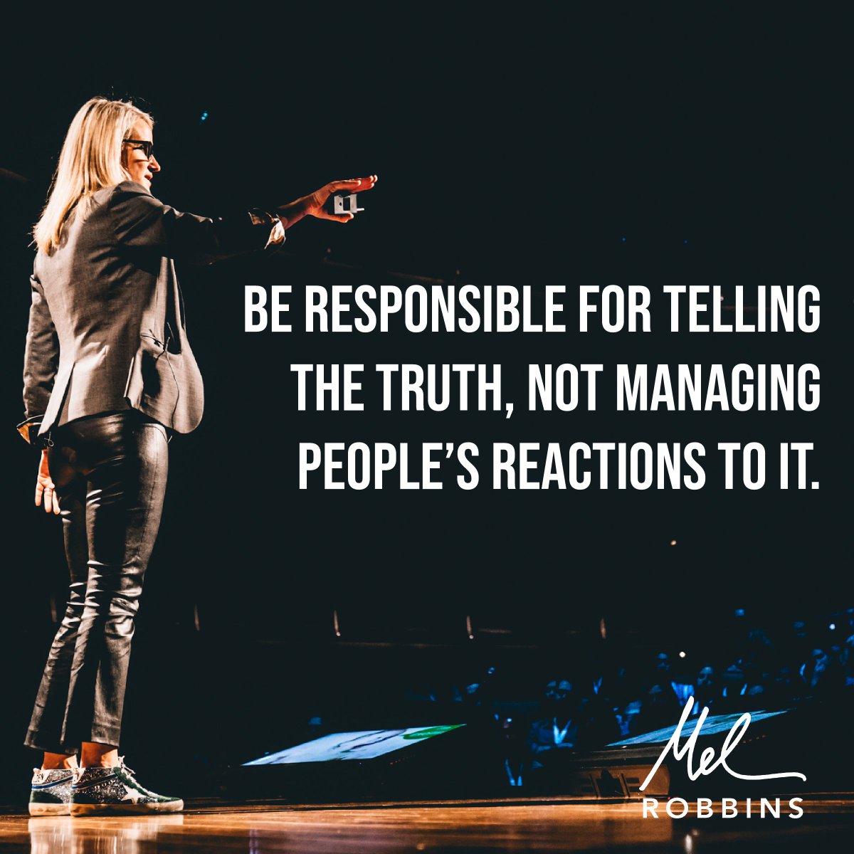 melrobbins's tweet image. If they don’t like the truth, that’s their problem, not yours.