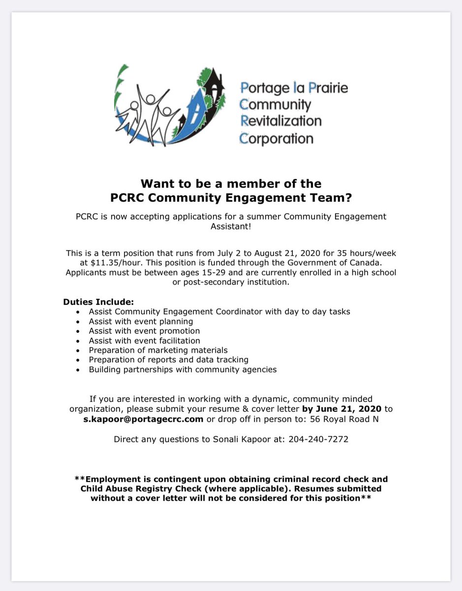 Job opportunity: