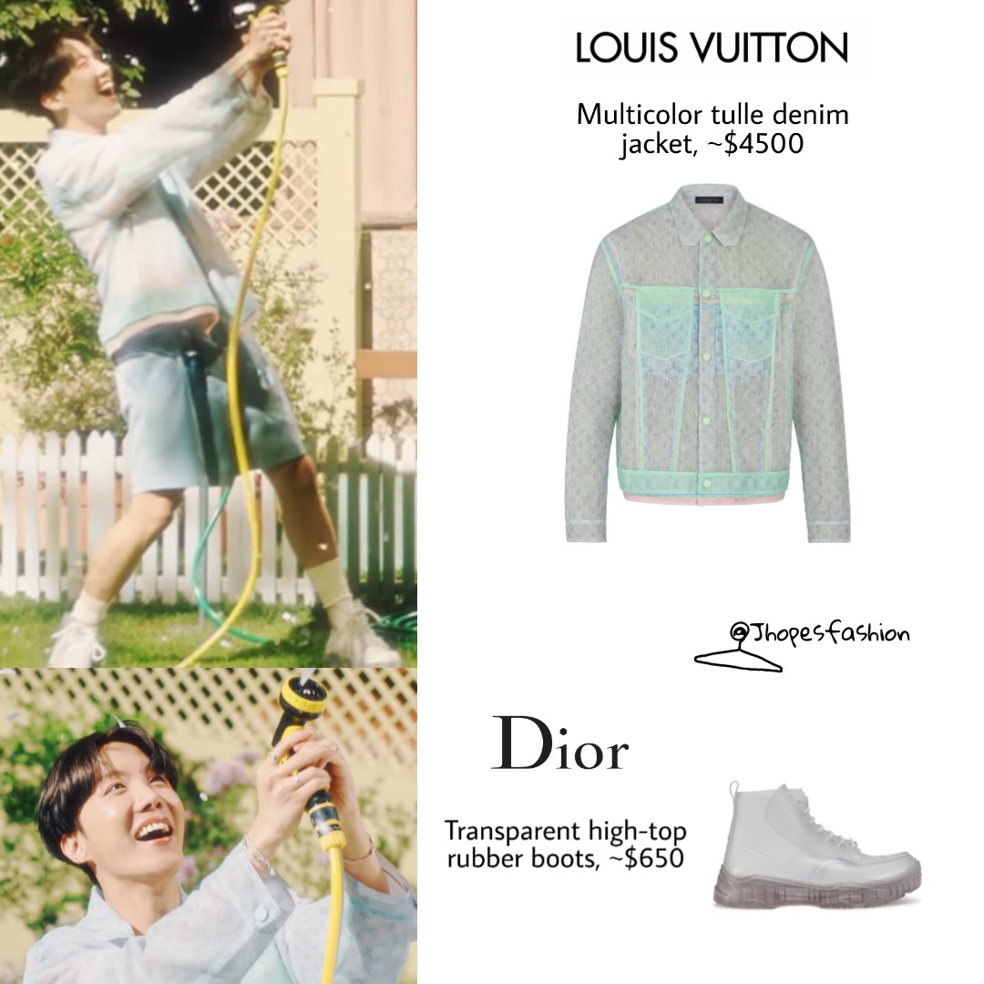 Louis Vuitton multicolor tulle denim jacket