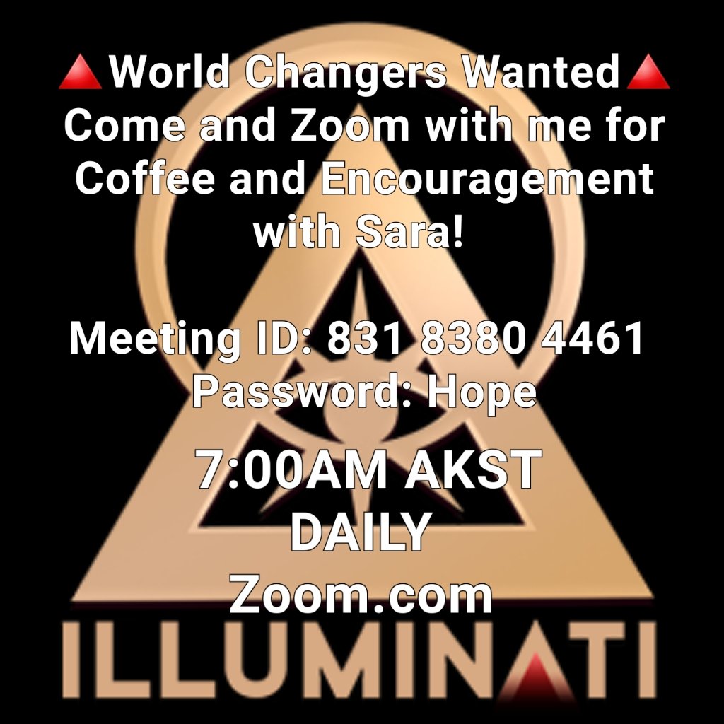 PhoenixRisesAK's tweet photo. Would you like to talk about World changing things or just meet new people?

Come join us for our daily Coffee and Encouragement Zoom call!

Join Zoom Meeting
https://t.co/561YX4YDAj

Meeting ID: 831 8380 4461
Password: Hope
#zoomcall #encouragement #intelligentdiscussion https://t.co/C2pSKBPYJP