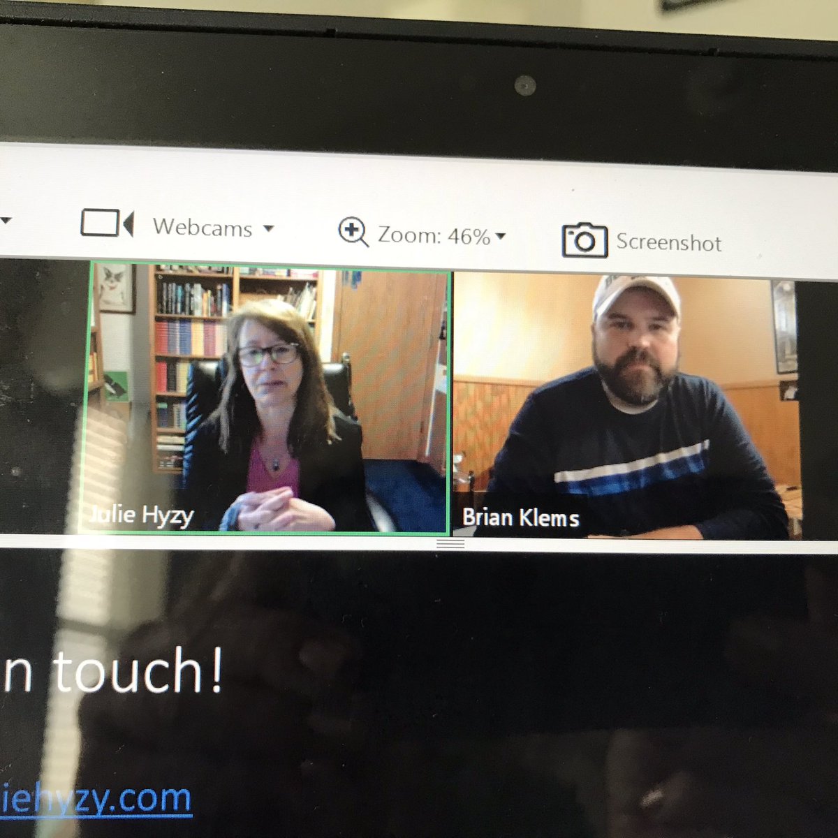 AnnieMWriter's tweet photo. Great start to the virtual #WritingWorkshopofChicago with insights from @JulieHyzy and @BrianKlems https://t.co/PUszHJ98sG