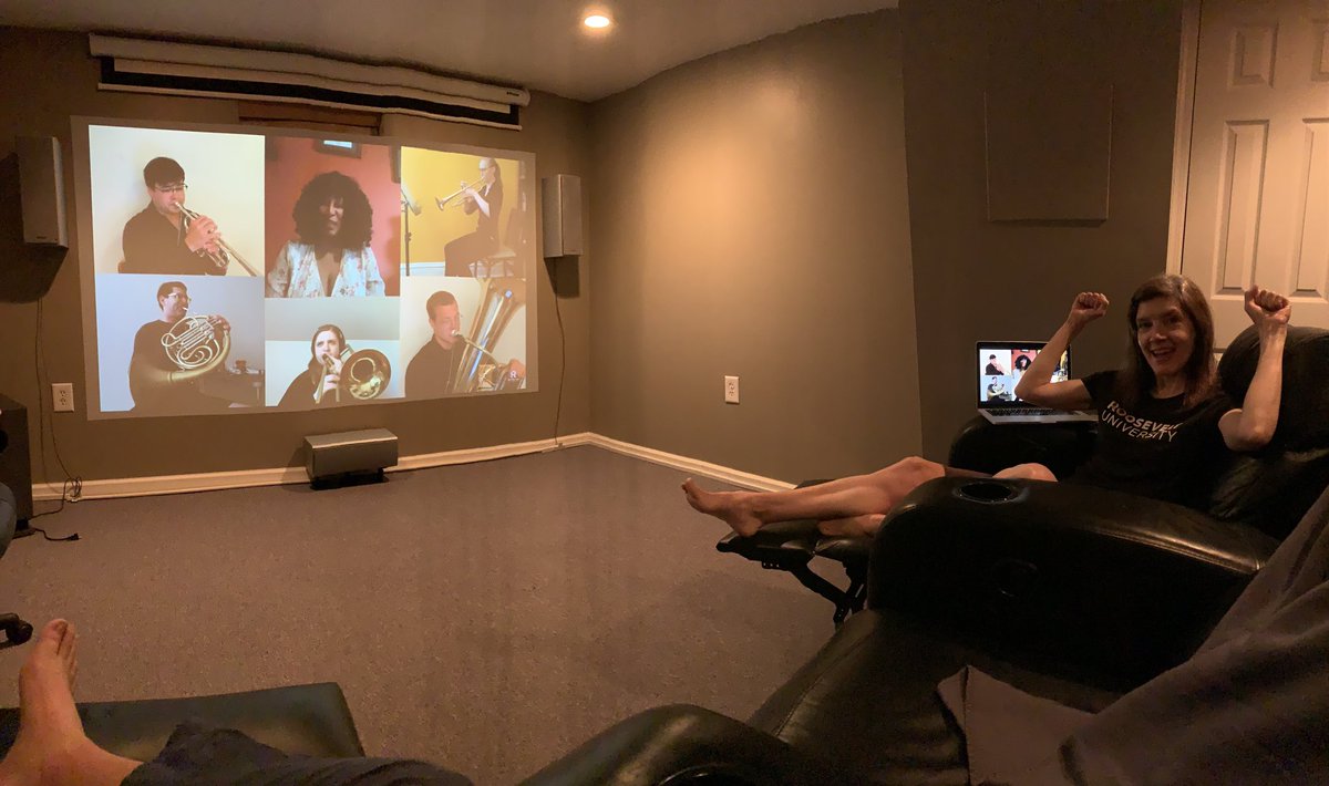 TheLittleProf's tweet image. #VirtualCommencement @RooseveltU #Roosevelt2020 #FrontRowSeat