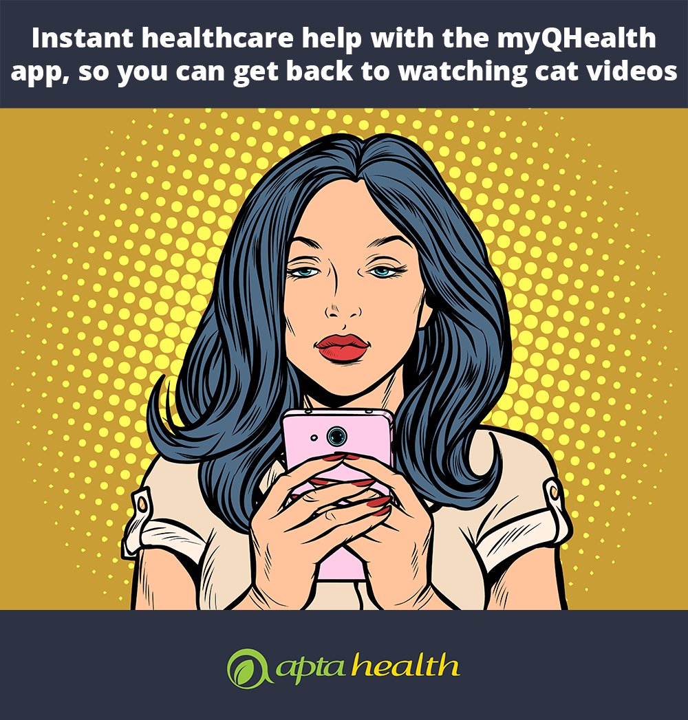 Chat with your trusted Apta Care Coordinators and get free help with your health plan - all just a tap away with the MyQHealth app! Download it today from The App Store or Google Play! #carecoordination #healthcareapp