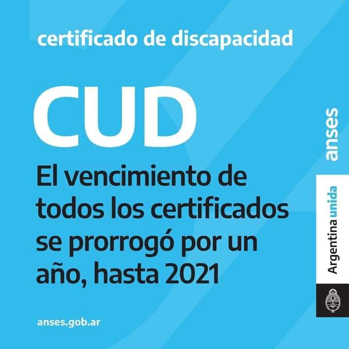 isasucarelli's tweet photo. Prórroga Certificado Unico de Discapacidad .
#YoMeQuedoEnCasa https://t.co/TinichUVJv