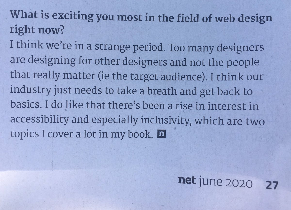 lottiewalsh's tweet photo. Really enjoyed this line in @netmag's interview with @andrewcouldwell 🙌 https://t.co/0wUQNu7vAI