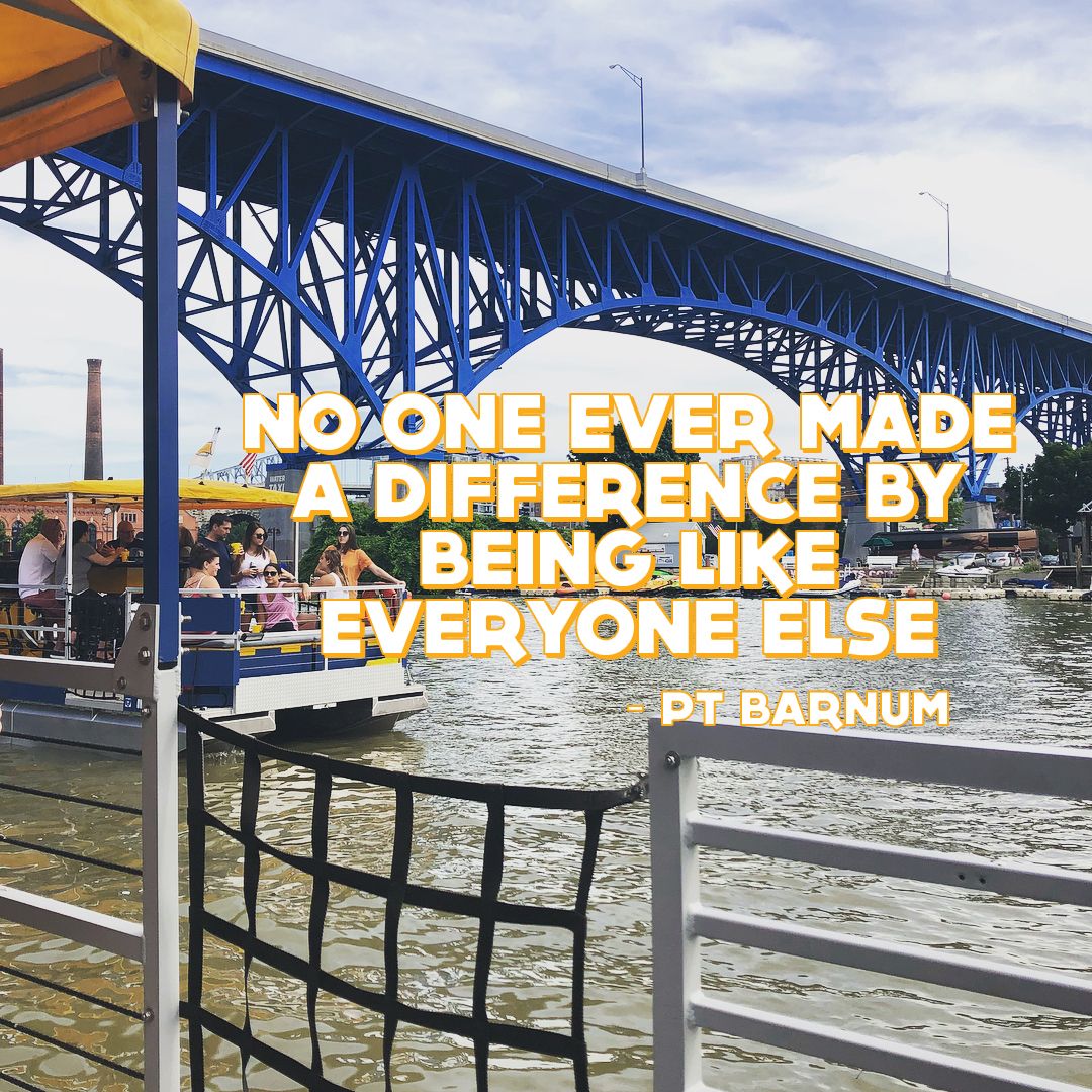 #FridayInspiration #OftenImitatedNeverDuplicated #ThisIsCLE #DrinkPedalFloat
