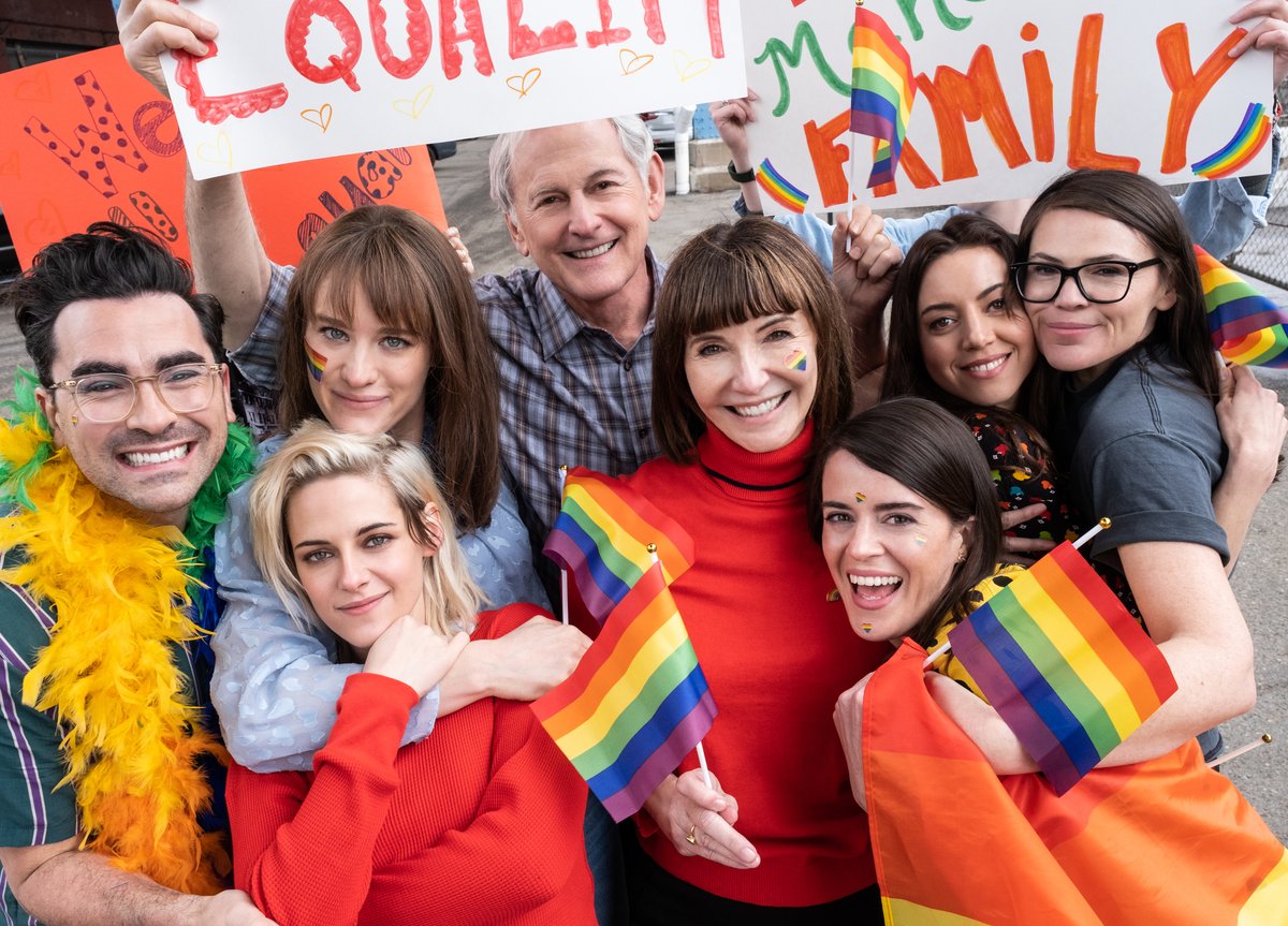 Happiest #Pride from #HappiestSeason. 🏳️‍🌈 In theaters this Thanksgiving. Photo by: Lacey Terrell