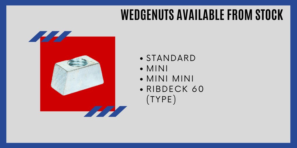 paraboltfixings's tweet photo. Our expansive range of #wedgenuts are made to suit a number of decking profiles. Click the link below to see the sizes &amp; styles that we offer
https://t.co/cl2FhKZafZ
#constructionfixings https://t.co/ohVKGy10E9