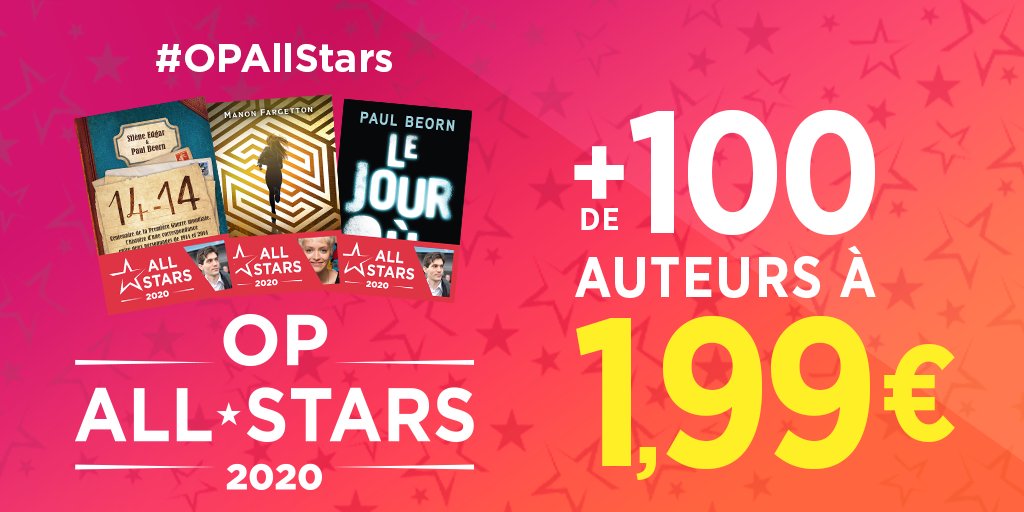 CastelmoreFR's tweet photo. ⏳ L'#OPAllStars, c'est bientôt ! Le 29 retrouvez vos eBooks préférés à 1,99€ ! 
En attendant, RDV sur https://t.co/dXtKhoTIc8 https://t.co/5Ff2rXIBFv