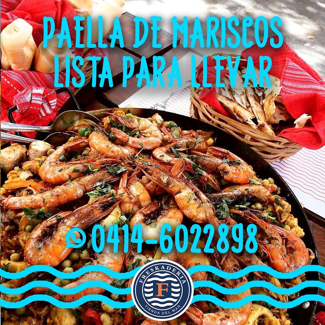freskaderia's tweet photo. Este sábado y domingo la Freskaderia⛵ vuelve a tener en su sede, la deliciosa paella de mariscos🥘.
-
Siempre pensando en cada uno de los gusto🙌🍤.
.
.
Comunícate con nosotros al número 0414-6022898 solo por WhatsApp 📲 .
-
#Freskaderia #TiendaDelMar #Productos #Pedidos #PickUp https://t.co/RJd6awZJvi