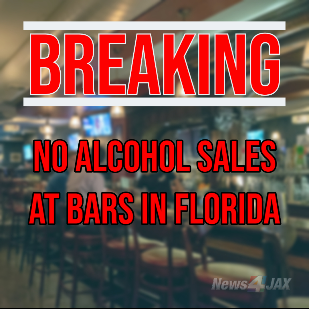 wjxt4's tweet photo. BREAKING | Effective immediately, the Department of Business and Professional Regulation is suspending on premises consumption of alcohol at bars statewide. https://t.co/JvsKH5kaLS