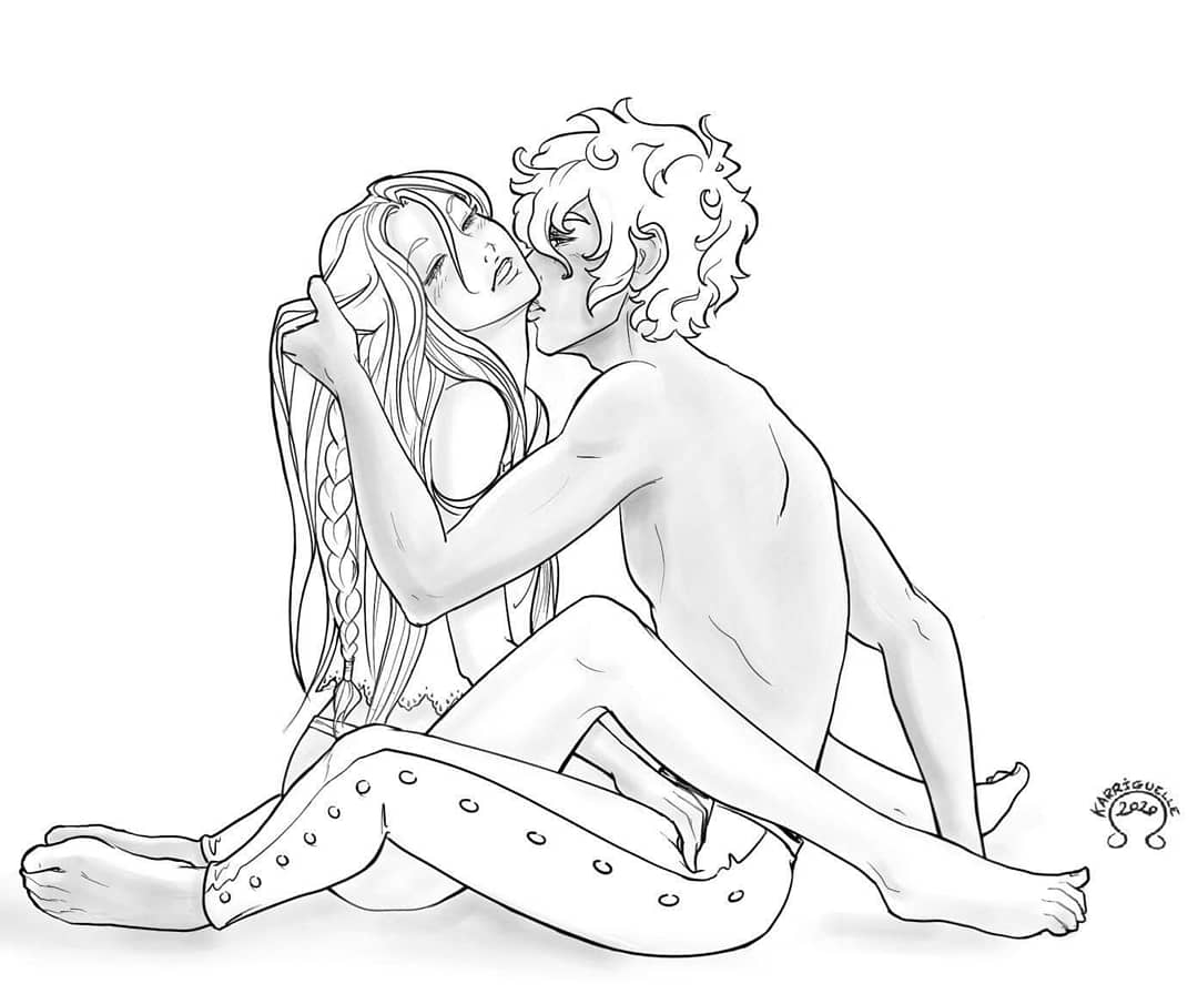 CarolineGarosc1's tweet photo. [The Arcana commission]
Remember Chiara's Apprentice, Moon, a shy stubborn albino girl in love with Asra, that I designed recently?...

Well, it's time for the two sweet babes to spice up things a bit! ❤
(I reaaaally wonder who tops... 👀)

#thethearcanaasra #thearcanagame https://t.co/MZw2rCEtFT