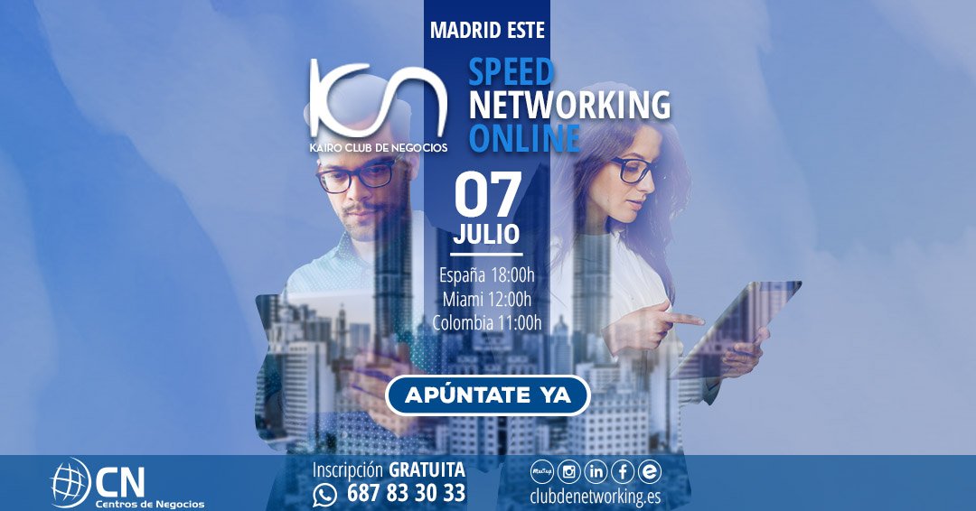 CnCentrosdeNego's tweet photo. Martes 07 de JULIO - 18:00H
Sesión Speed Networking
Encuentro MULTISECTORIAL donde podrás abarcar una extensión de contactos y sectores que no habías imaginado.
·
✅ INSCRIPCIÓN GRATUÍTA!
https://t.co/FjbSvefwT3
☎️ 900 670 118
·
·
#speednetworking #autonomos #pymes #oportunidad https://t.co/ZUq37bcNnq