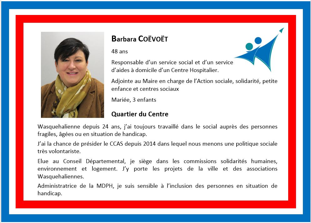 s_ducret's tweet photo. Je suis fière de l’équipe qui m’entoure. Des colistiers qui incarnent le sérieux et l’expérience. Qui connaissent #Wasquehal et qui l’aiment. 
Je vous présente Barbara COËVOËT
Dimanche votez et faites voter Wasquehal pour tous avec Stéphanie Ducret @WaskalpourTous https://t.co/lBmccBlUFw