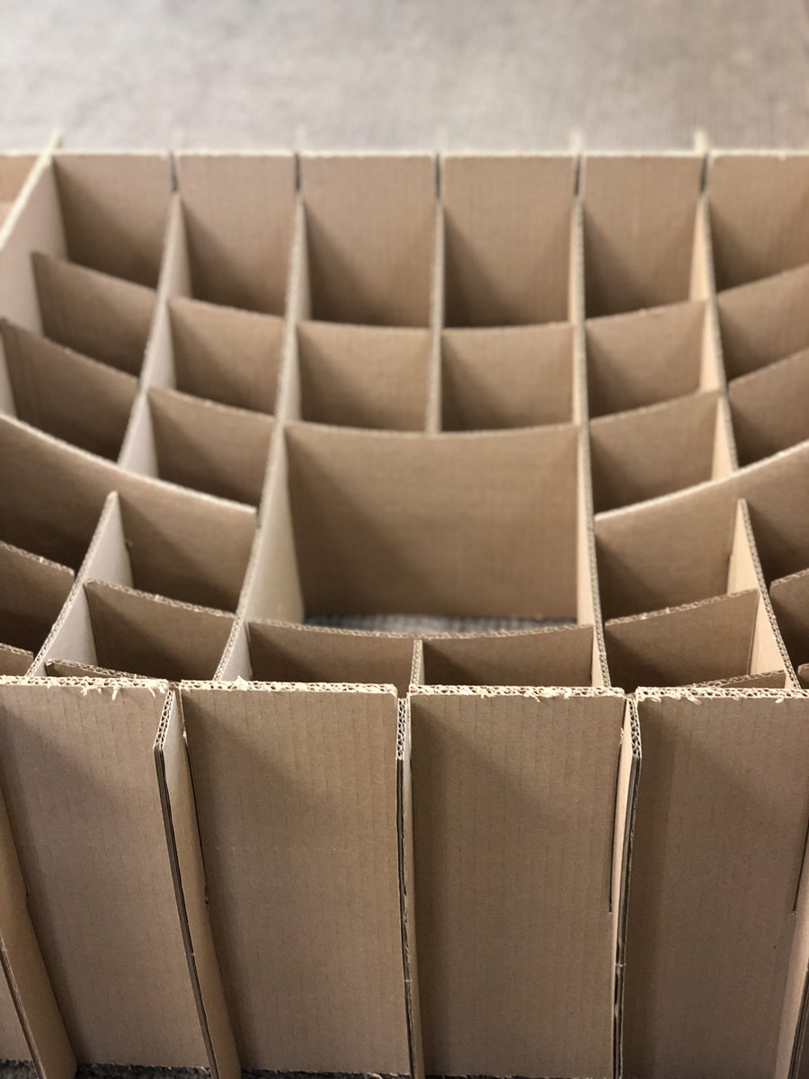 This is a beautiful seven-sided double wall die cut partition. Out customer asked for a unique design, and our team definitely delivered!

#partition #packaging #corrugated #packagingindustry #diecut #packagingdesign #custompackaging #packagingindustry #partitions