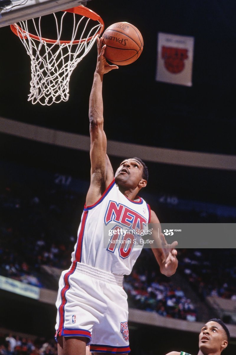 **But these are two real photos from Maurice Cheeks' 40 games with the New Jersey Nets in 1993, taken by the great Nat Butler.