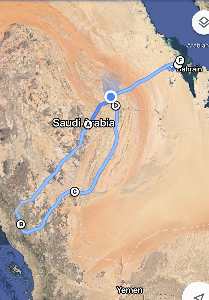 GAITAMIMI1's tweet photo. Just completed a magnificent 10 days trip from 
#Dhahran to 
#Riyadh to
#ArRain to
#Namas to
#Tanumah to 
#Wadi_AlDawasir to
#AlFaw to
#Layla to
#Hawatat_Bani_Tamim then 
Back to #Dhahran 

@MOCSaudi 
@Saudi_MT 
@DiscoveryMENA 
@DiscoverySaudi 
@NatGeoTravel 
@TravelMagazine https://t.co/YDli254Hby
