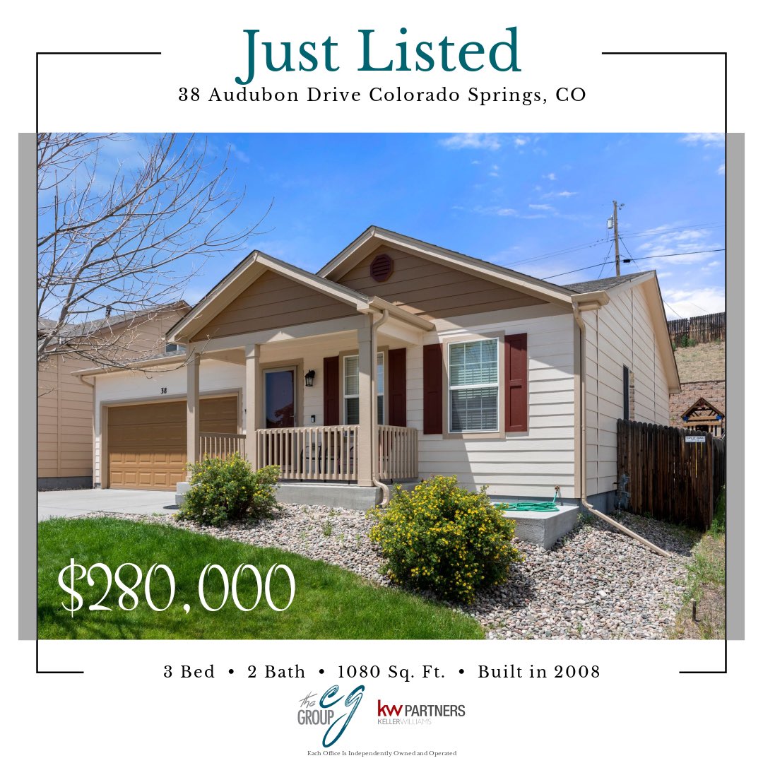 TheEricEstrada's tweet photo. 🏡JUST LISTED🏡 Showings start at 10am! 3/2/2, newer flooring throughout the home, private/fenced backyard includes stampeded concrete, great for entertaining! Centrally located ONLY $280k!
#theEGgroup #coloradosprings #ListwithEG #realestate #coloradohomes #justlisted https://t.co/narWK1RyZI