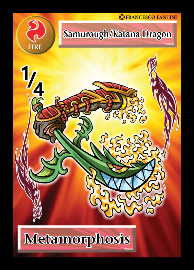 PuzzleTcg's tweet photo. Here is the third part of the powerful Fire Multi PUZZLE Spirit "Samurough", the blazing "Katana Dragon"🔥! #ElementalPuzzle #gioco #giocattoli #puzzle #game #tcg #battle #fight #manga #cartoon #katana #sword #dragon #product #fire #red #crafter #artwork #drawing  #spiele #juego https://t.co/JvWlR8bQmH