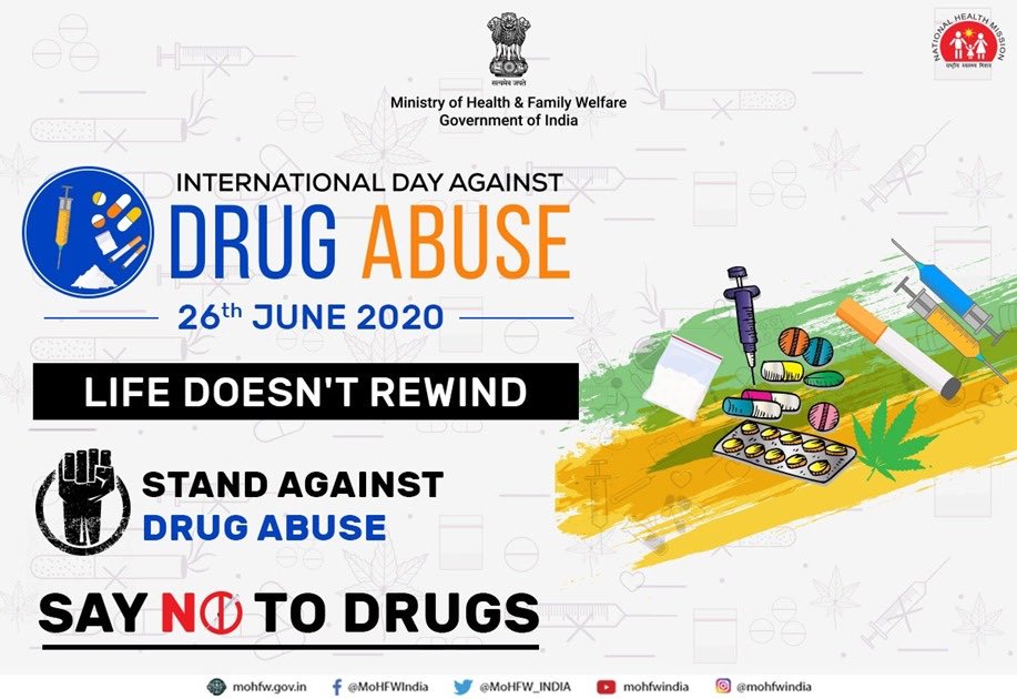pallablochandas's tweet photo. On International Day Against Drug Abuse &amp; Illicit Trafficking, let us raise awareness &amp; endow ourselves with #BetterKnowledge for #BetterCare to achieve the goal of an international society free of drug abuse.

#WorldDrugDay
#SayNoToDrugs &amp; #SayYesToLife https://t.co/qc89Zt4g8O