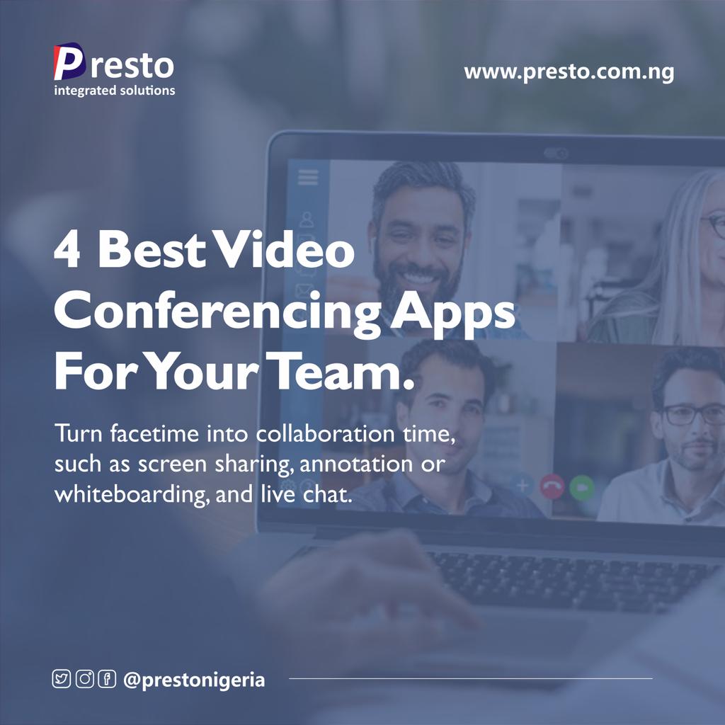 prestonigeria's tweet image. Video conferencing apps suitable for your team.
.
Zoom, Google Meet, Slack, Teams, Skype.
.
.
.

#slackconnect #zoomparty #MicrosoftTeams #skype #workingfromhome #COVID19 #FridayFeeling #moodswings