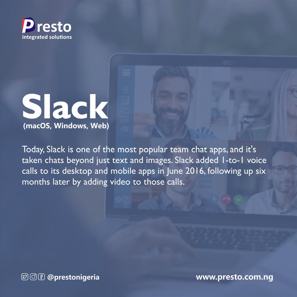 prestonigeria's tweet image. Video conferencing apps suitable for your team.
.
Zoom, Google Meet, Slack, Teams, Skype.
.
.
.

#slackconnect #zoomparty #MicrosoftTeams #skype #workingfromhome #COVID19 #FridayFeeling #moodswings