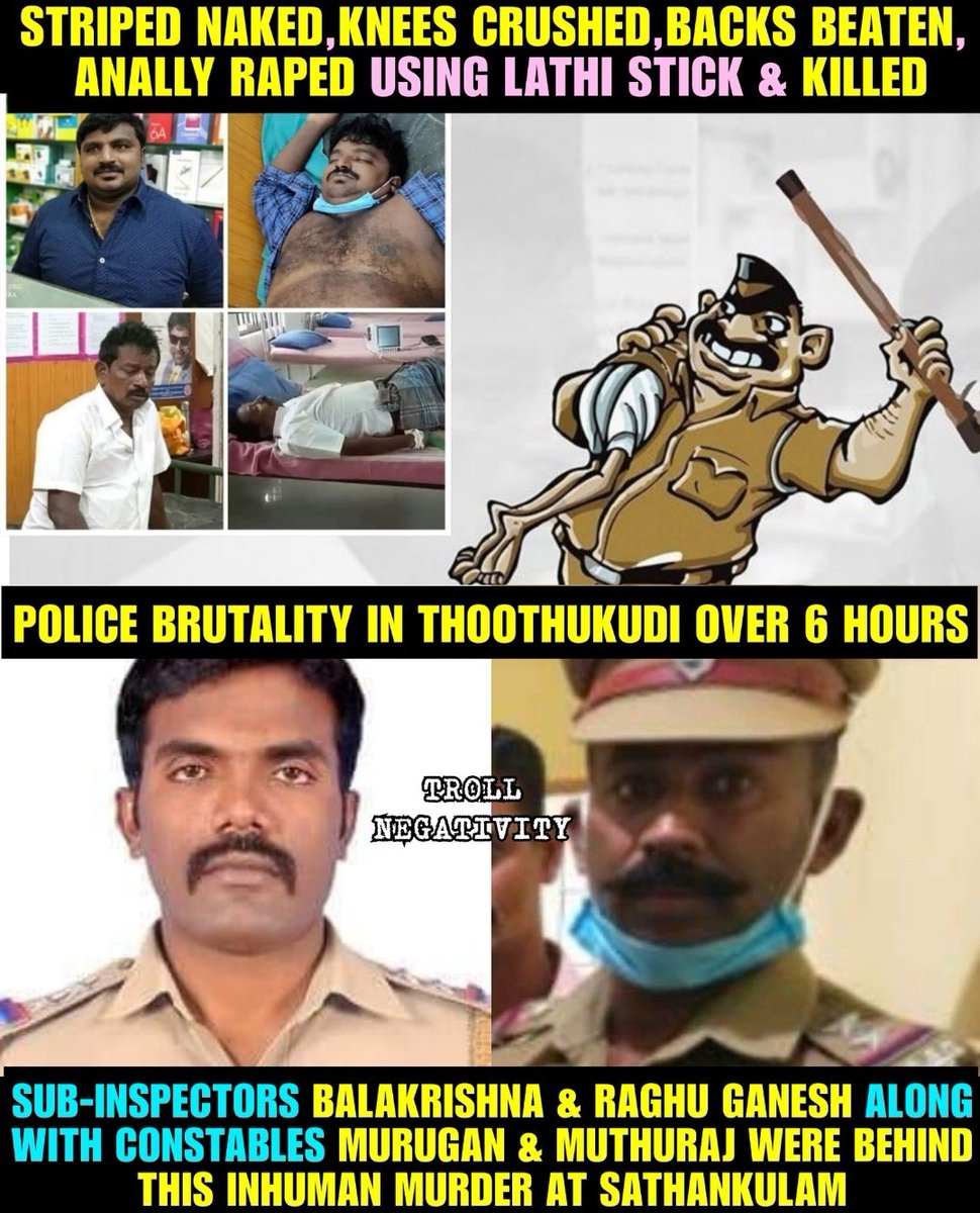 Monschirp's tweet photo. #JusticeforJayarajAndFenix 
No words could explain what they have been through unnecessarily. Justice should be served in the right way. Transfer or suspension shouldn't be a punishment for such ruthless monsters in uniform. Any one of us can be the next prey! https://t.co/cEA5gASmva