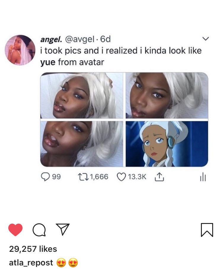 avgeI's tweet photo. someone posted me on instagram and the atla fans are mad 😭 https://t.co/h2XrAoHLnJ