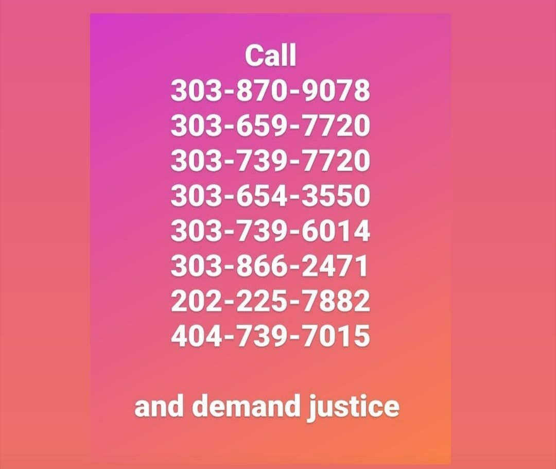 Here are some emails and phone numbers for the mayor, city councilmembers and other elected officials of Aurora, Co where  #ElijahMcClain was murdered. The gov appointed the AG to investigate but the men who murdered Elijah still have jobs.