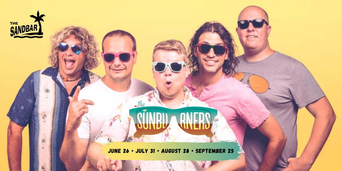 Tonight's party's going to be off the dock! Join us at The Sandbar for the sounds of your favorite steel-drum party band, The SunBurners. Our Captains of Fun will be at the helm, ready to take you on a four-hour, worry-free musical vacation. Grab a bucket of beer and sit with us!