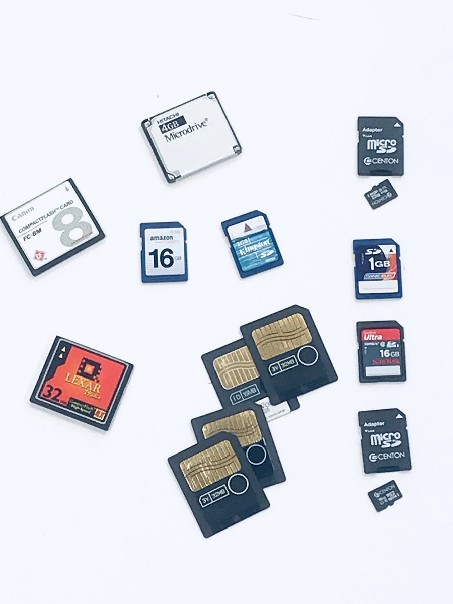 dupsmedia's tweet image. We’re transferring digital pics for a customer from their various forms of media: #CompactFlash Card, #MicroDrive, #SmartMedia Card, #SD Card (Secure Digital), and #MicroSD Card.

#datatransfer #digitaltransfer #digitalpictures
