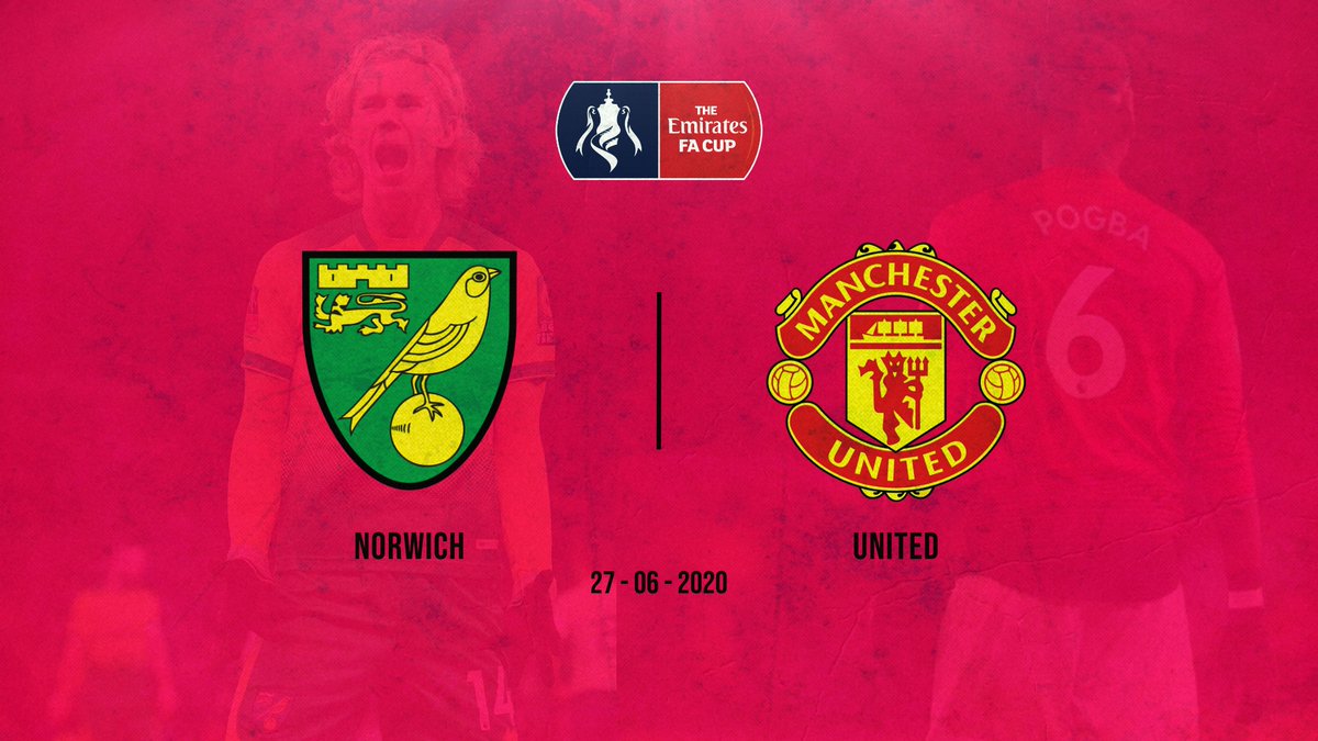 🔜 Norwich X United
🏆 FA Cup (Quartas de Final)
🏟️ Carrow Road 
📺 DAZN Brasil
📅 Sábado - 13:30H
⏱️ Árbitro - Jonathan Moss

#ncfc #ncfcbr #otbc #FACup #NORMUN