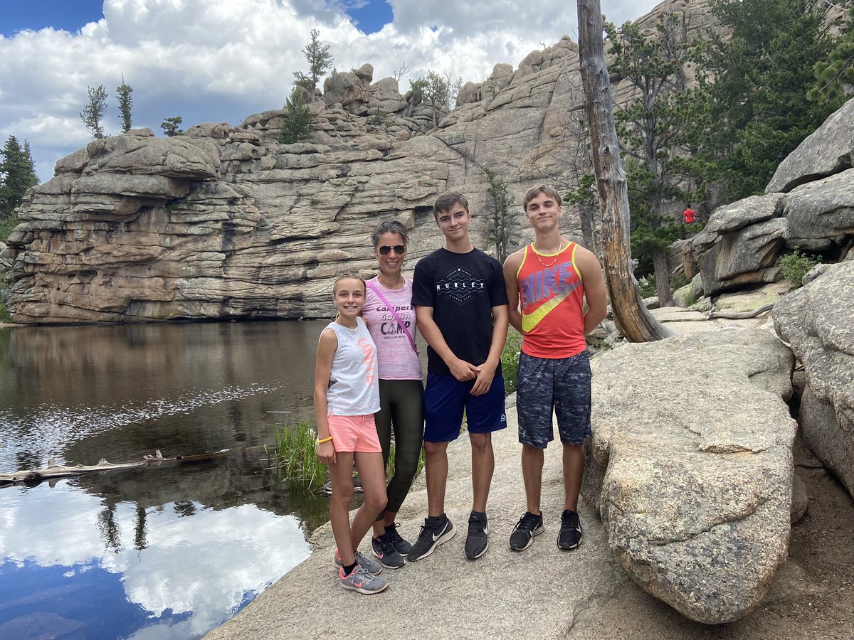 AmberFante's tweet photo. 2020 Summer Rocky Mountain Trip. Hiked to Bear Lake, Dream Lake, Emerald Lake, Gem Lake. White Water Rafting. Had breakfast in Estes Park in a Hummingbird Garden. Total Adventure with Teens for Pennies. Got $22 Round Flight Tickets to Denver. Thanks @FlyFrontier Airlines! https://t.co/4kaS0BnpE8
