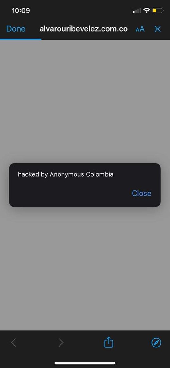 NiicolasCp's tweet photo. #Anonymous Colombia acaba de hackear la página de #Uribe https://t.co/chX6ff2G4o