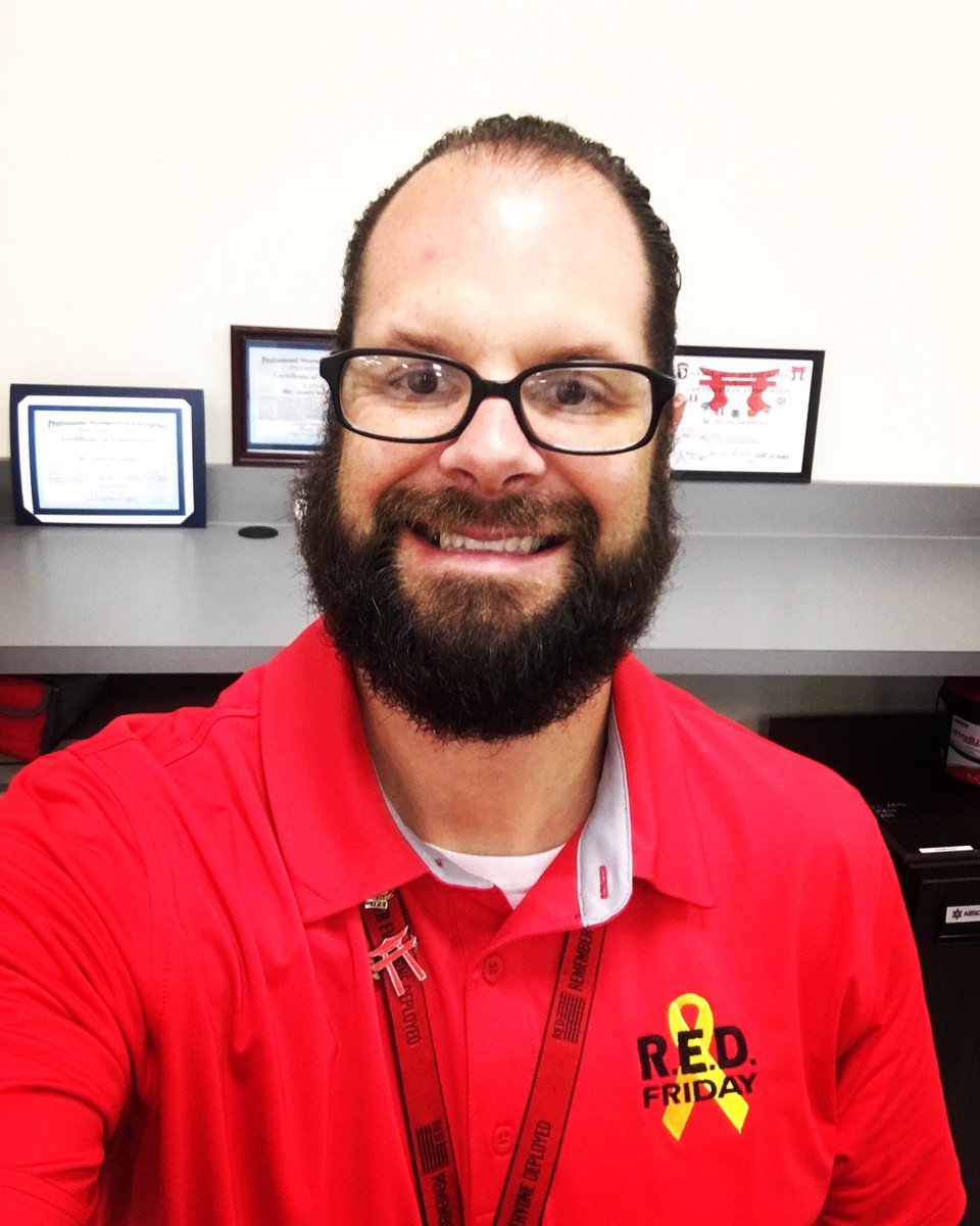 jrsanderson795's tweet photo. If you are wearing R.E.D post a picture  
#REDFriday 
#FridayVibes 
#MAGAVeteran https://t.co/t0Fa90EFaX