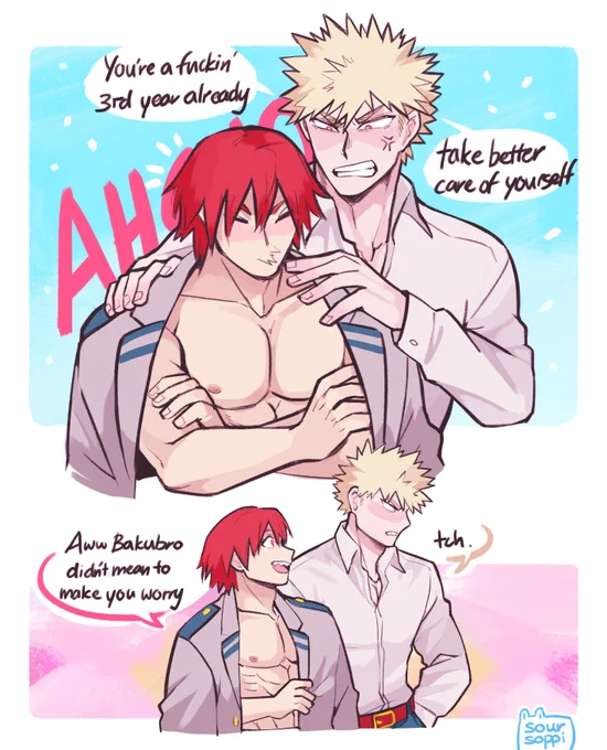 [BNHA]

feeding time for the peeps who never fail to inform me that Bakuboy is the taller one lol 