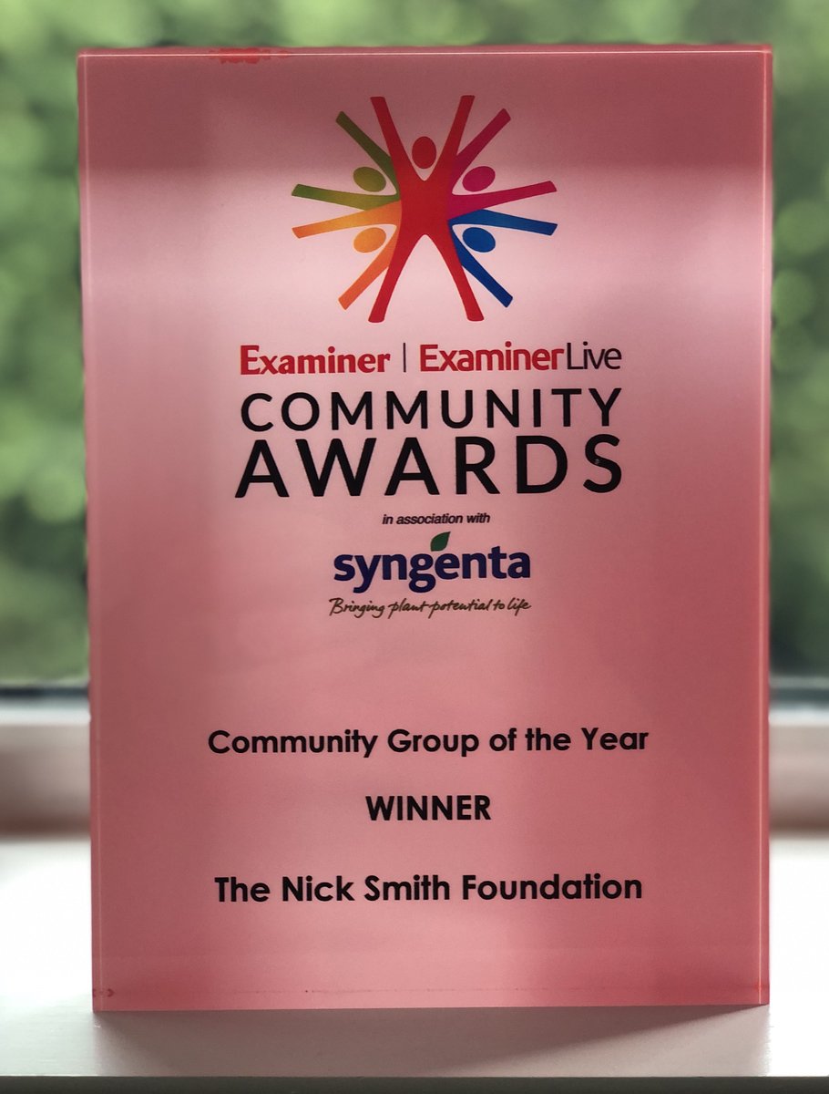 The 🏆 is here!
 
Our #ECA2020 <a href="/CommunityAwards/">#ECA2020</a> Community Group of the Year trophy has arrived.
 
It's for you - for everyone who's helped, donated &amp; supported over the past two years to keep Nick's legacy alive after his death.
 
Thank you for everything you've done #ForSmudger.