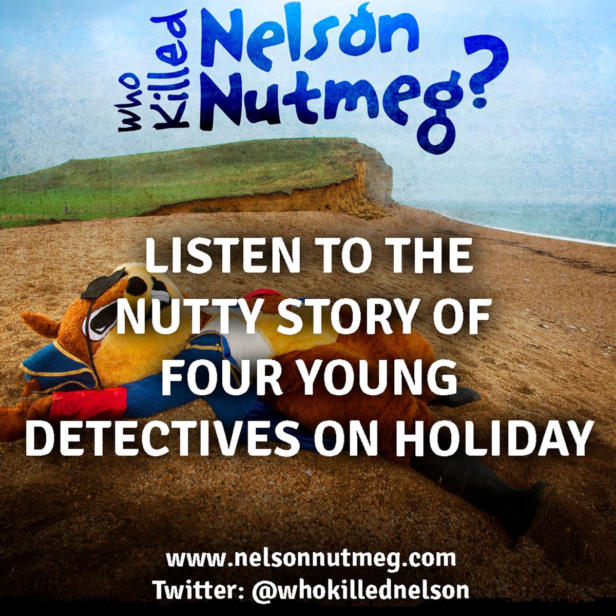 WhoKilledNelson's tweet photo. Earlier in the year we recorded an audiobook version of Who Killed Nelson Nutmeg? It's still up. And still FREE. Spread over 13 bite size episodes. Ideal as a kind of bedtime story. Listen here (or find it on iTunes) https://t.co/HX1ctsb43l https://t.co/P7LlMsdQuY
